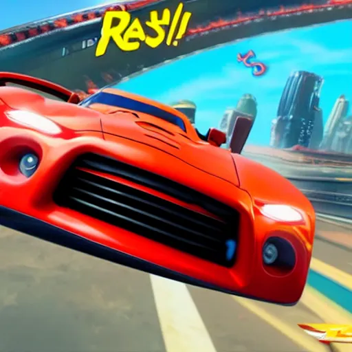 Image similar to vin diesel in hotwheels acceleracers