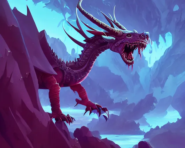 Image similar to ice dragon vector minimalist warcraft, loftis, cory behance hd by jesper ejsing, by rhads, makoto shinkai and lois van baarle, ilya kuvshinov, rossdraws global illumination