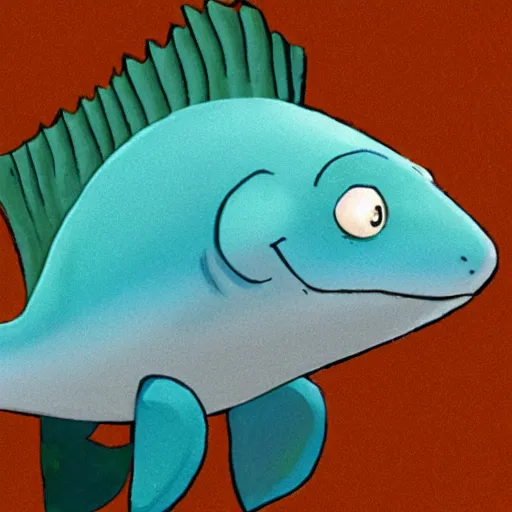 Image similar to dinoswordfish