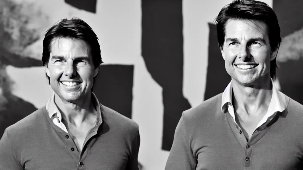 Image similar to A studio photo of Tom Cruise