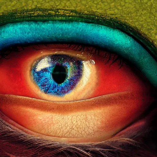 Image similar to eyes inside eyes inside eyes inside eyes, high resolution artistic photograph, bokeh, 4 k, majestic, by vogue magazine, by richard scarry and quentin blake by salvidor dali