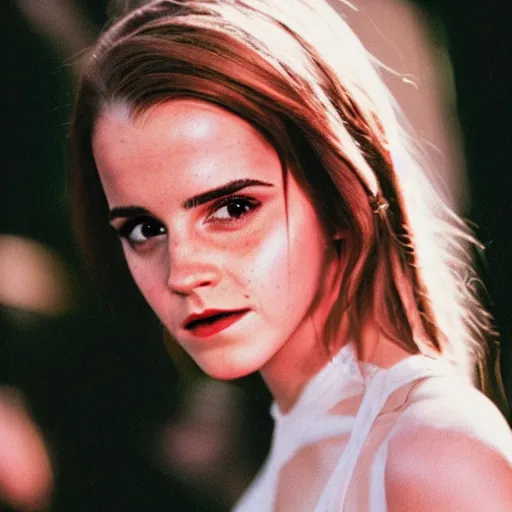 Image similar to emma watson cinestill 800t