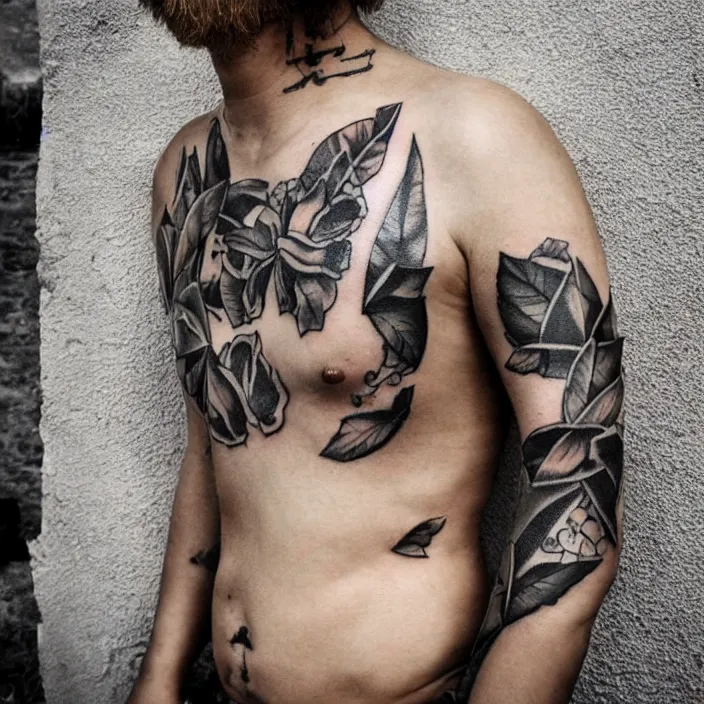 Image similar to photorealistic photo of russian prison tattoos, russian criminal tattoos, nakolki, sergei vasiliev photography