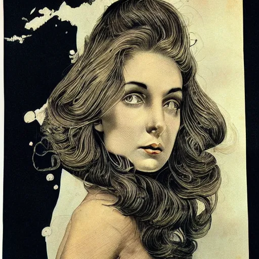 Prompt: a woman, hyper detailed, photo realism, Vintage Magazine Illustration