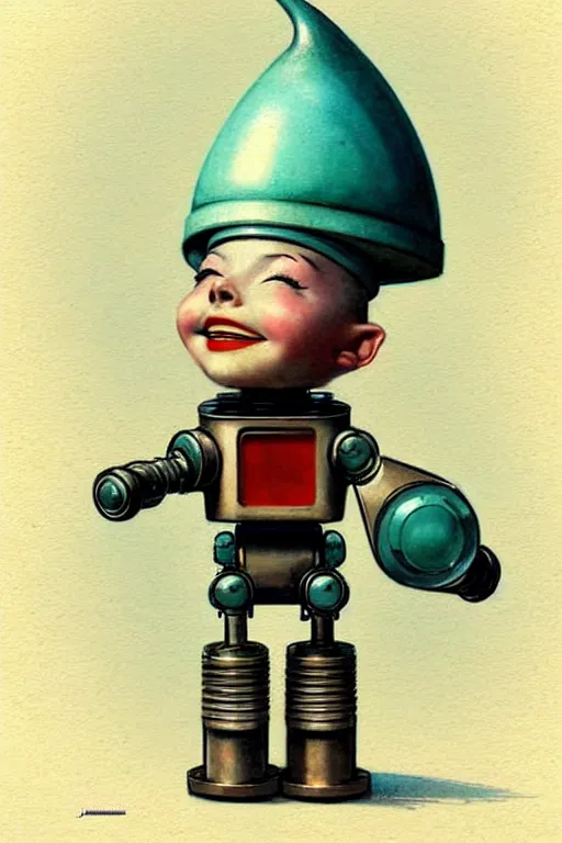 Image similar to ( ( ( ( ( 1 9 5 0 s retro future android robot knome. muted colors. childrens layout, ) ) ) ) ) by jean - baptiste monge,!!!!!!!!!!!!!!!!!!!!!!!!!