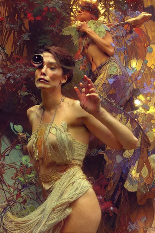 Prompt: augmented reality, virtual reality, painting by gaston bussiere, craig mullins, greg rutkowski, alphonse mucha