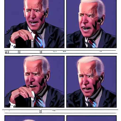 Image similar to joe biden doing funny facial expressions, dramatic lighting, cinematic, establishing shot, extremly high detail, photorealistic, cinematic lighting, artstation, style by James Gurney