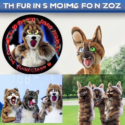 Image similar to furries in a zoom call