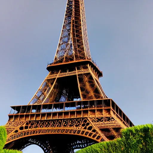 Prompt: broken eiffel tower