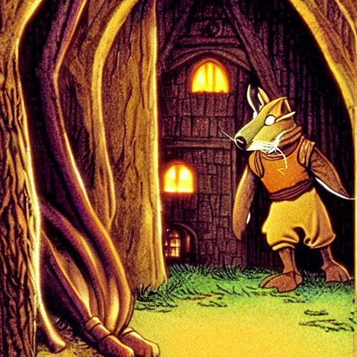 Prompt: a scene from redwall by brian jacques