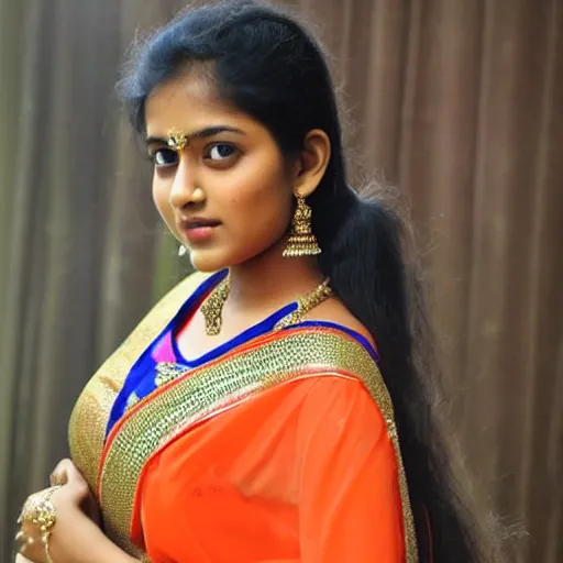 Image similar to a cute Bangladeshi girl wearing saree