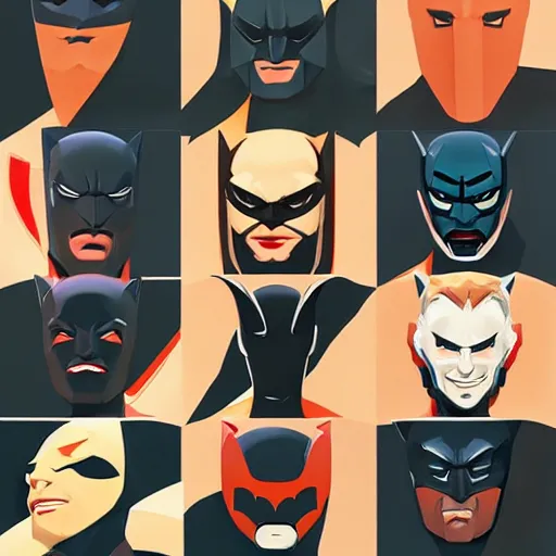 Image similar to face icon stylized minimalist batman : the animated series, loftis, cory behance hd by jesper ejsing, by rhads, makoto shinkai and lois van baarle, ilya kuvshinov, rossdraws global illumination