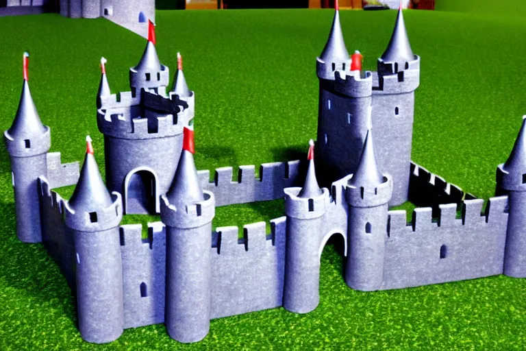 Image similar to a completed castle