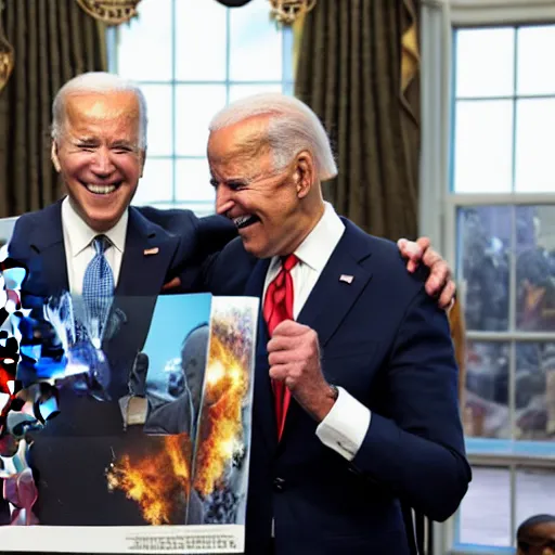 Prompt: joe biden becoming iron man