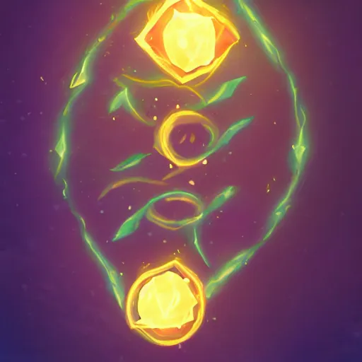 Image similar to glowing magic scroll paper floating in the air, in the style of hearthstone artwork