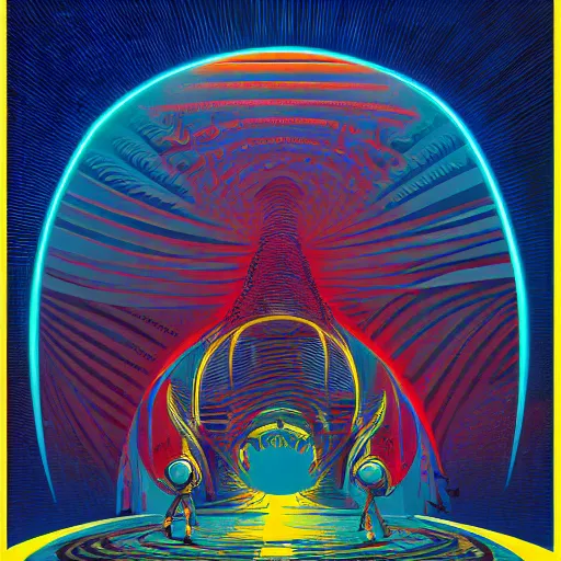 Prompt: ultrawide angle colour masterpiece dream a portal to a different dimension by kilian eng and jean giraud, incredible sense of depth and perspective and clarity, weird abstract avant garde epic, 8 k