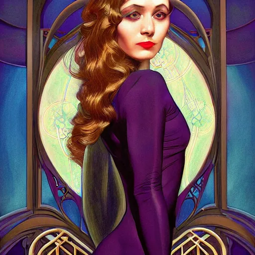 Image similar to an art nouveau, ( streamline moderne ), multi - racial portrait in the style of anna dittmann and donato giancola and chanthara. very large, clear, expressive, and intelligent eyes. centered, ultrasharp focus, dramatic lighting, photorealistic digital matte painting, intricate symmetrical ultra detailed background.