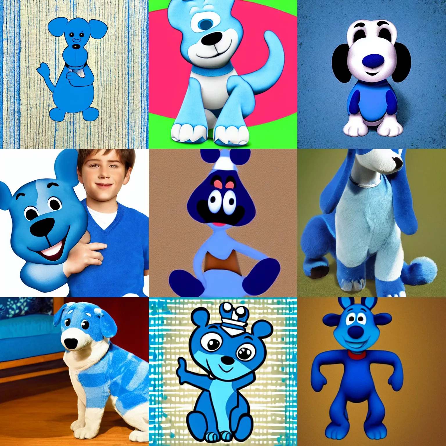 Prompt: Blue from blues clues