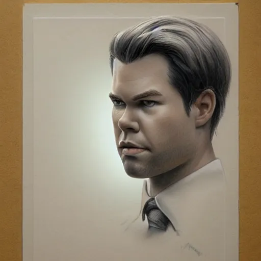 Image similar to amazing lifelike award winning pencil illustration of Andrew Rannells trending on art station artgerm Greg rutkowski cinematic