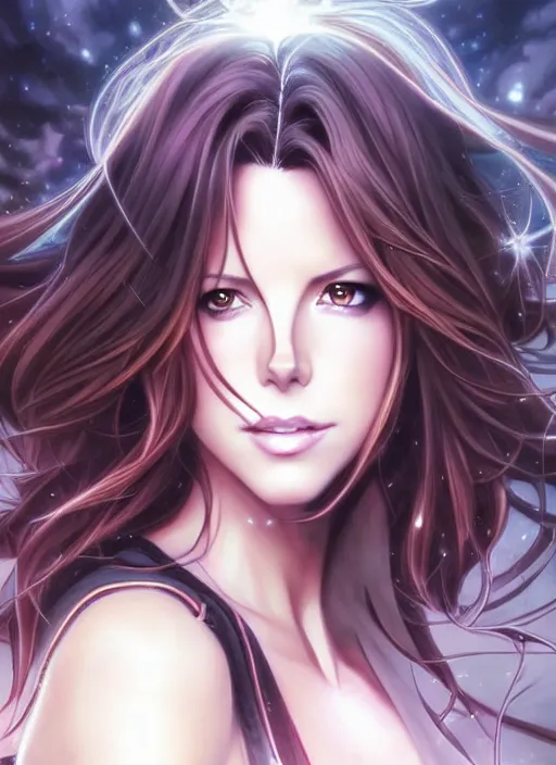 Image similar to beautiful city kate beckinsale, anime style only, scenery wallpaper aesthetic, pastel colors only, symmetrical face and full body, cinematic, dramatic, joyful, super detailed and intricate, hyper realistic, by artgerm, by kyoung hwan kim, by ralph mcquarrie, by yoshiyuki tomino