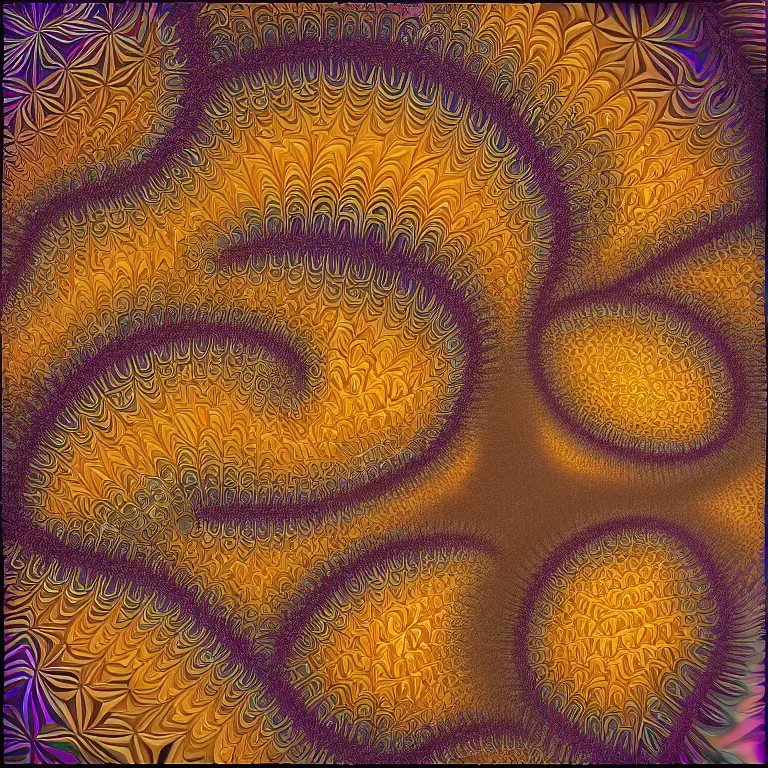 Prompt: symmetrical generative art of a psychedelic sonic fibonacci mandelbulb kaleidoscope fractal in muted colors, perfect symmetry