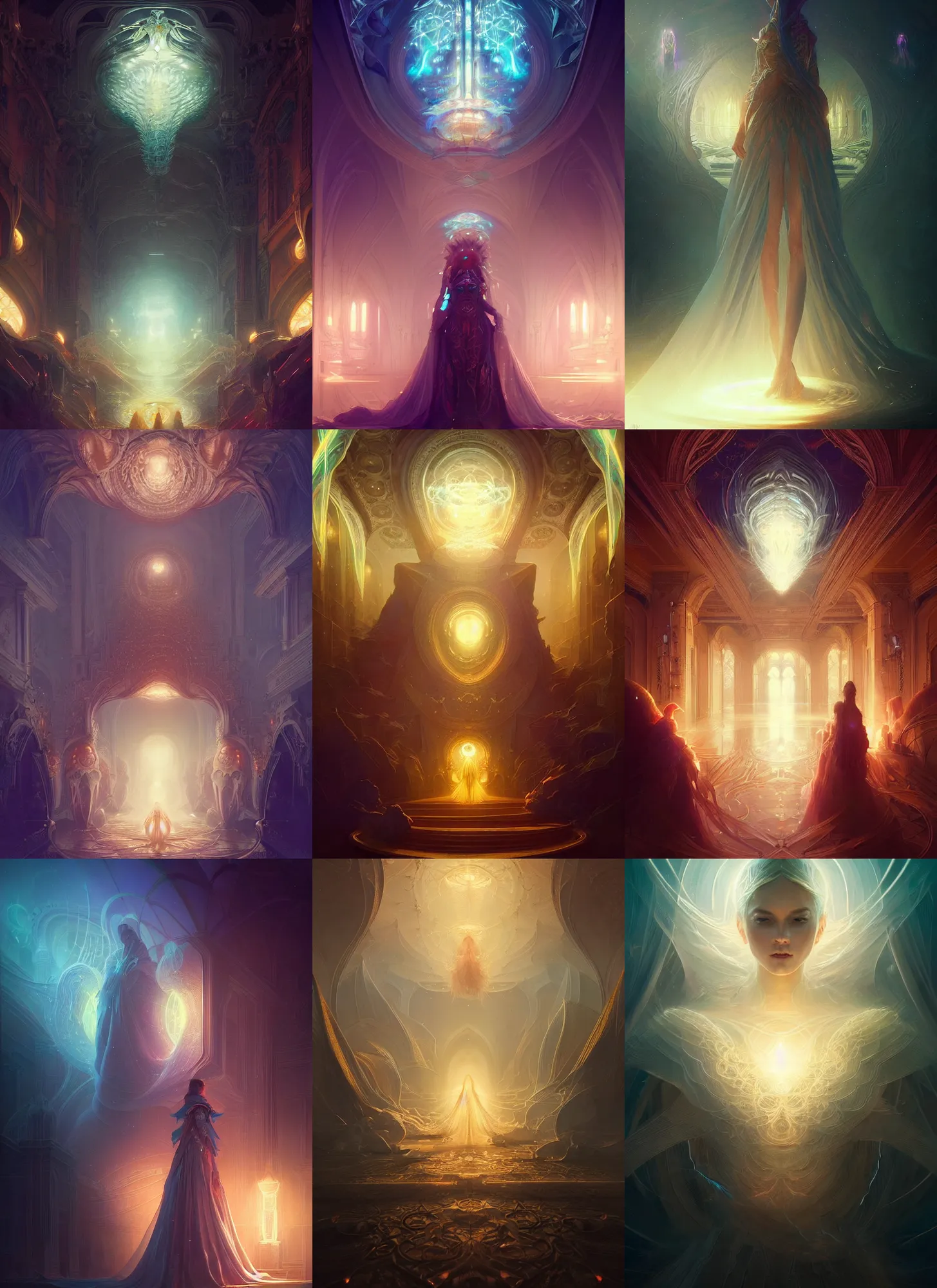 Prompt: royalty in a future world art by artgerm and greg rutkowski and agostino arrivabene, light effect. hyper detailed, glowing lights!!, bioluminescent, intricate, elegant, digital painting, artstation, smooth, sharp focus