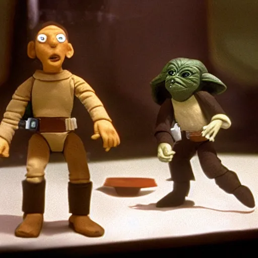 Prompt: star wars claymation