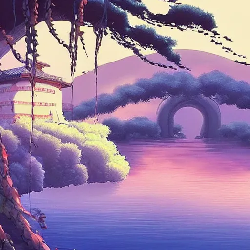 Image similar to beautiful nature scenery from Spirited Away (2001)