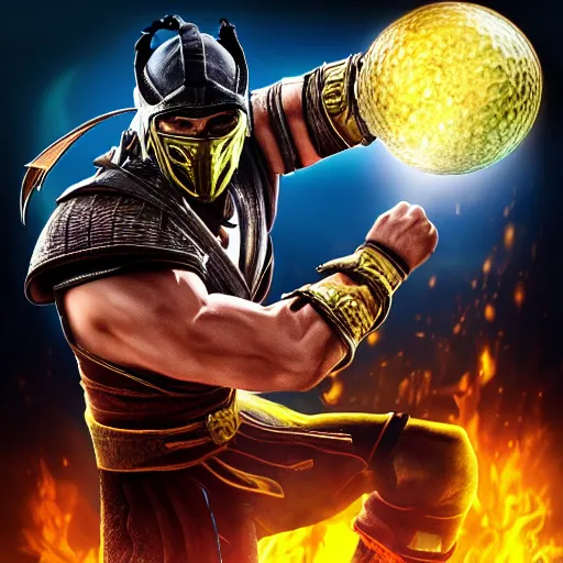 Image similar to mortal kombat golfing