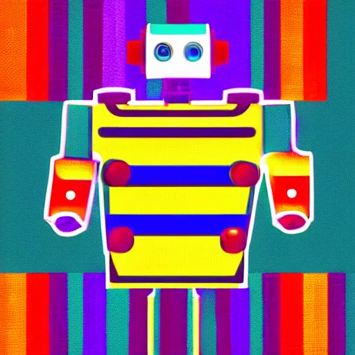 Image similar to robot pride flag