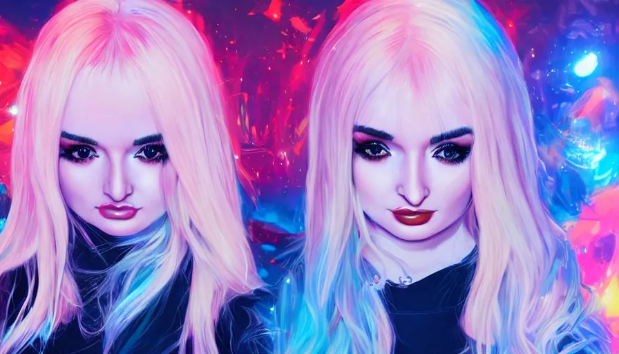 Prompt: Kim Petras is a popstar, hyperdetailed, artstation, cgsociety, 8k