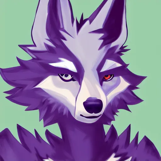 Image similar to Beautiful digital painting of an anthro anthropomorphic pastel-green androgynous wolf, Punk outfit. cute