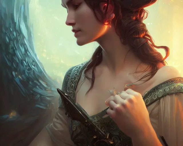 Image similar to photography of christian dimitrov, deep focus, d & d, fantasy, intricate, elegant, highly detailed, digital painting, artstation, concept art, matte, sharp focus, illustration, hearthstone, art by artgerm and greg rutkowski and alphonse mucha