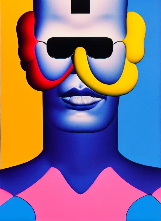 Prompt: balenciaga shades ad by shusei nagaoka, kaws, david rudnick, airbrush on canvas, pastell colours, cell shaded, 8 k