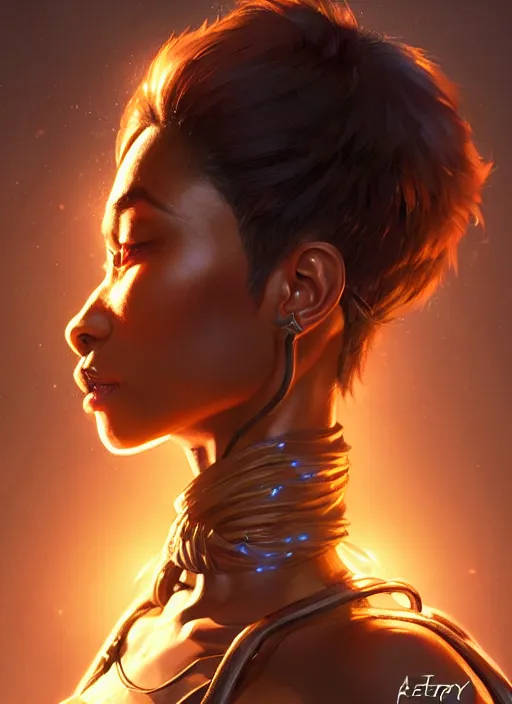 Image similar to portrait of apex legends ape, intricate, elegant, glowing lights, highly detailed, digital painting, artstation, glamor pose, concept art, smooth, sharp focus, illustration, art by artgerm and greg rutkowski, artey freytag