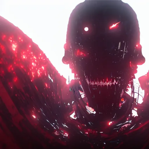 Prompt: horrifying tsutomu nihei blame robot, unreal engine, 8 k, ultra realistic, ultra detail