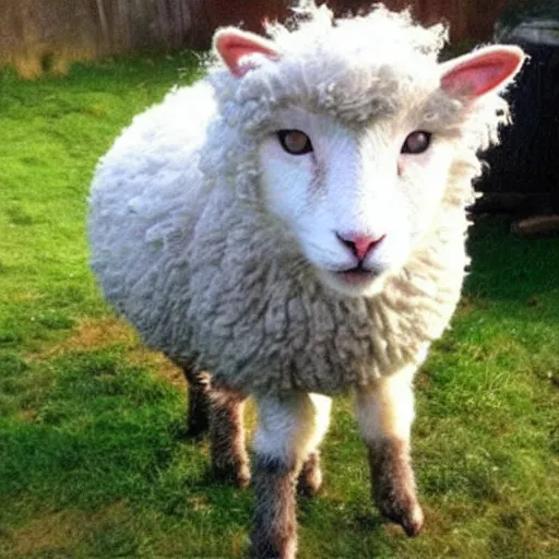 Image similar to cute cat - sheep hybrid