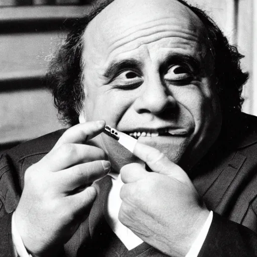 Image similar to Danny Devito smoking