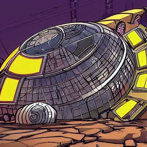 Image similar to ultrarealistic technodrome