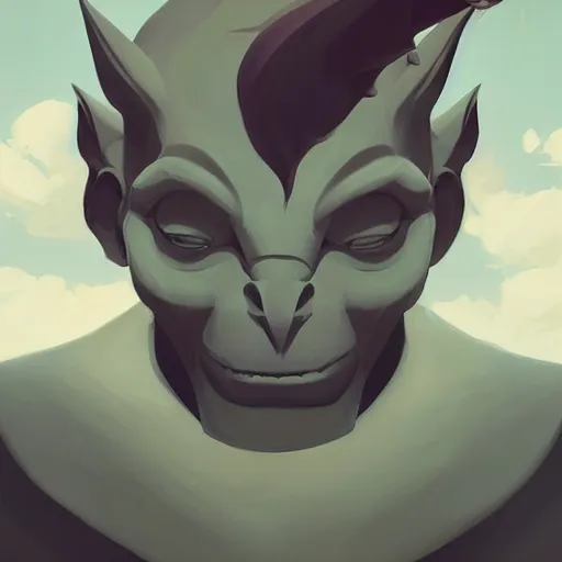 Image similar to face icon stylized minimalist gargoyles, loftis, cory behance hd by jesper ejsing, by rhads, makoto shinkai and lois van baarle, ilya kuvshinov, rossdraws global illumination