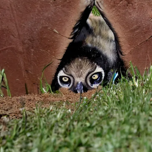 Prompt: Nancy Pelosi crawling after you, trailcam footage