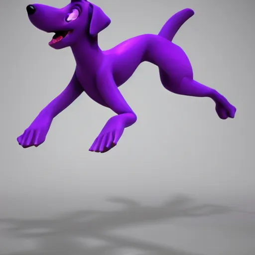 Prompt: a beautiful 3d render of a purple dog dancing, in the style of disney, comic book style, the dog is doing a ballet dance, highly detailed, 8k resolution