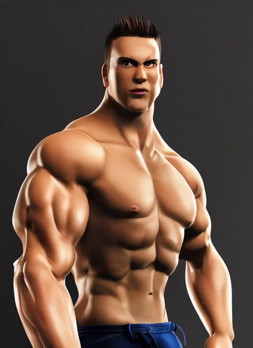 Image similar to 3 2 - year - old muscle man, short stubble, wearing short sleeve shirt and speedo, bara, character design, octane render, 8 k, portrait