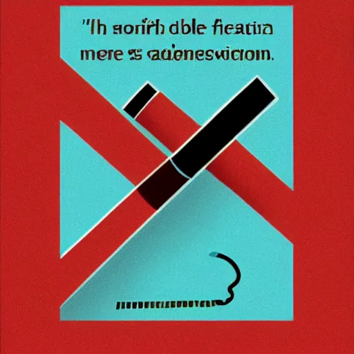 Image similar to an awareness poster about smoking