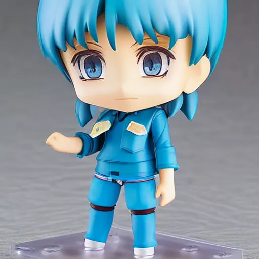 Image similar to blue archive nendoroid, product photograph