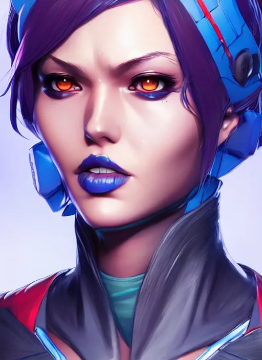 Image similar to Mystique in apex legends as an anime character digital illustration portrait design by Ross Tran, artgerm detailed, soft lighting