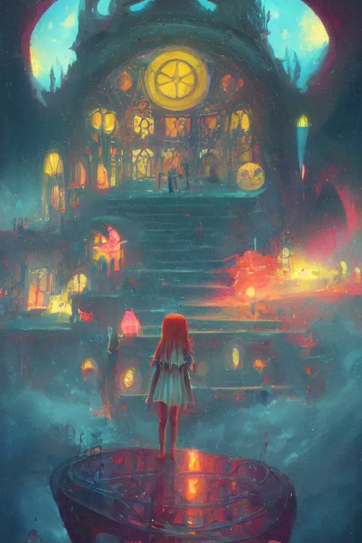 Prompt: magical academy student by Paul Lehr