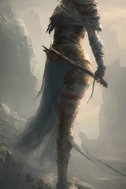 Prompt: portrait of the young girl warrior with blue eyes, in style of Dark Souls 3 and Elden Ring, by Wlop, fantasy matte painting, golden ratio, trending on cgsociety, cinematic, trending on artstation, vivid and vibrant