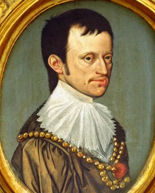 Prompt: a 1 6 0 0 s portrait of carl bildt