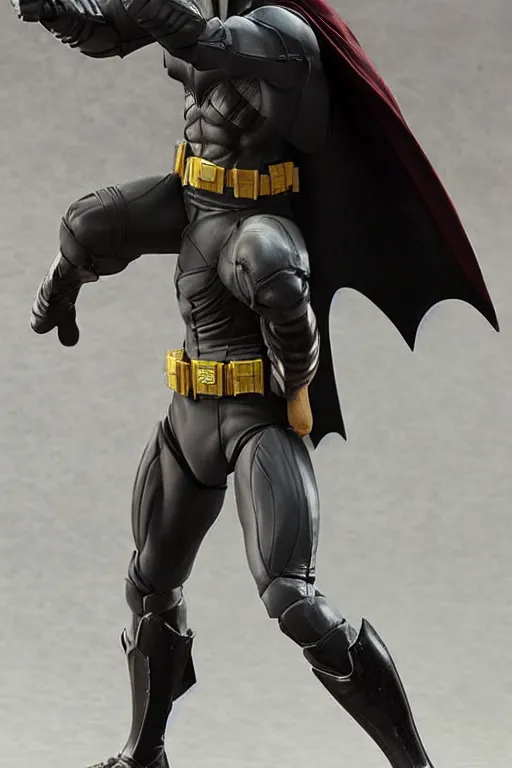 Image similar to batman 1 2 inch action figurine hot toys'sideshow painting the style of leonardo da vinci